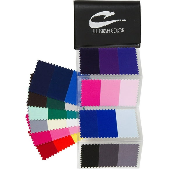 Livre de Nuanciers Suprêmes pour Brun Foncé, Noir, Sel & Poivre et Argent. Vos Couleurs Parfaites - pour Hommes & Femmes - Paraît Plus Jeune + Plus Mince avec les Couleurs! par Jill Kirsh Color, Guru de Teinte d'Hollywood