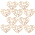 thumbnail image 2 of Heart Shape Embellishment,10pcs Hollow Love Hearts Heart Shape Ornament Heart Shape Decoration Streamlined Design, 2 of 5