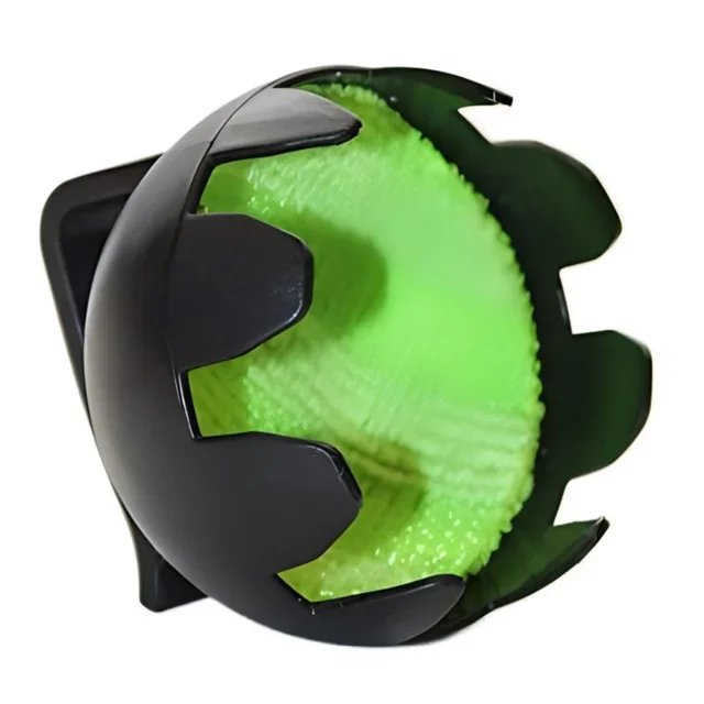 Portable Golf Ball Cleaner Microfiber Pad Retractable Belt Buckle Design Field Use Durable and Waterproof Ergonomic Design green