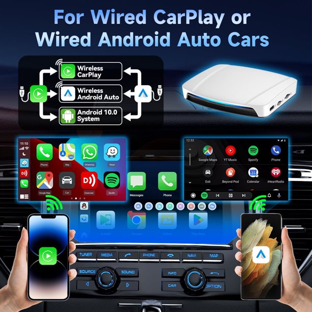 CarlinKit Tbox-UHD CarPlay Ai TV Box with Android 13 QSM6225 HDMI