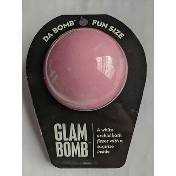 Da Bomb Glam Bomb Bath Fizzer Orchid Surprise Inside White Pink 3.5 oz