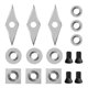 thumbnail image 1 of 12PCS Carbide Lathe Tools. Carbide Tips. Hand Held Wood Turning Tools Assortment Set, 1 of 5