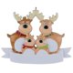 thumbnail image 1 of Familia De Renos De 4 Adornos Para Árbol De Navidad Regalo De Invierno-familia De 41 Piezas-marrón, 1 of 2