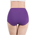 thumbnail image 7 of Elainilye Fashion Women Cotton Underwear High Waisted Sexy Lace Belly Tightening and Hip Lifting Oversized Cotton Underwear,Blue, 7 of 7