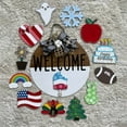 UHGXA Hangs Pendant Interchangeable Gnome Sign Door Sign Wood