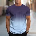 thumbnail image 5 of Aofany T-Shirts For Men Men's Tshirts Men Gradient Crew Neck Short Sleeve Summer Casual Tees Tops Mens T Shirt, 5 of 5