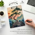 thumbnail image 3 of FORMRS Acrylic Clipboard with Low Profile Clip Standard A4 Letter Size, 12.5" x 9", Pine Tree at Dawn, 3 of 8