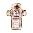 thumbnail image 1 of Santuario de bolsillo con cruz incluido el adorno Inside Novely Family Regalo Familia de arte liviano Oración Oración de bolsillo Oración Santuario Rojo, 1 of 8