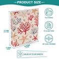 thumbnail image 3 of FORMRS 3 Ring Binder 1.5 inch with Pockets Set of 2 Clip Board 200 Sheets Capacity, Retro Starfish, 3 of 8