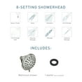 thumbnail image 3 of Moen Attune Matte Black 8-Function Bathroom Wall Mount Showerhead, 218W0BL, 3 of 6