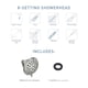 thumbnail image 3 of Cabezal de ducha de pared para baño Moen Attune, negro mate, 8 funciones, 218W0BL, 3 of 6