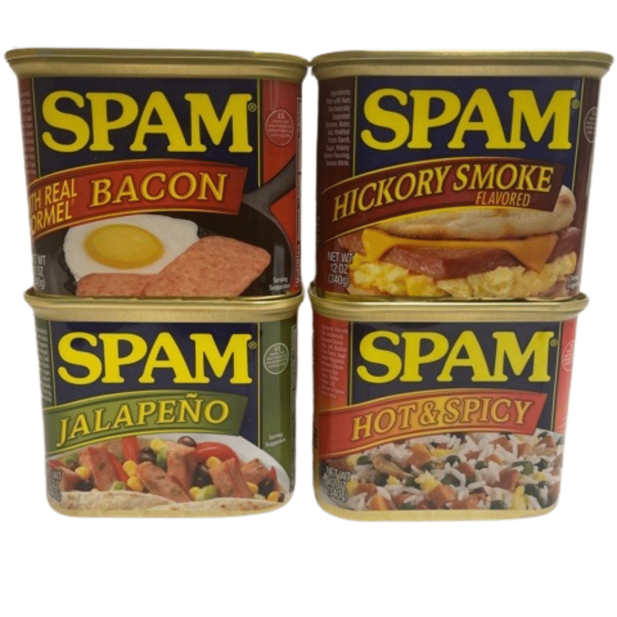 Spam Variety 4 pack - Hickory Smoke, Jalepeno, Bacon Botswana