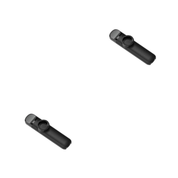 Naiovety Plástico Kazoo Instrumento de viento de Ligero ABS Acompañamiento de ukelele para principiantes Niños Actuaciones para principiantes Negro 2Conjunto