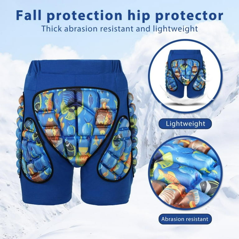  Reomoto Kids Hip Protection Pads Shorts Skiing Skating  Snowboard Hip Protection Pads EVA 3D Padded Hip Bone Protection Pants for  Teenagers (Blue, M) : Sports & Outdoors