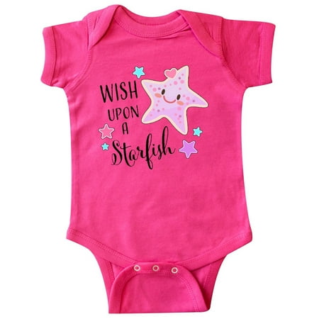 

Inktastic Wish Upon a Starfish- cute Gift Baby Boy or Baby Girl Bodysuit