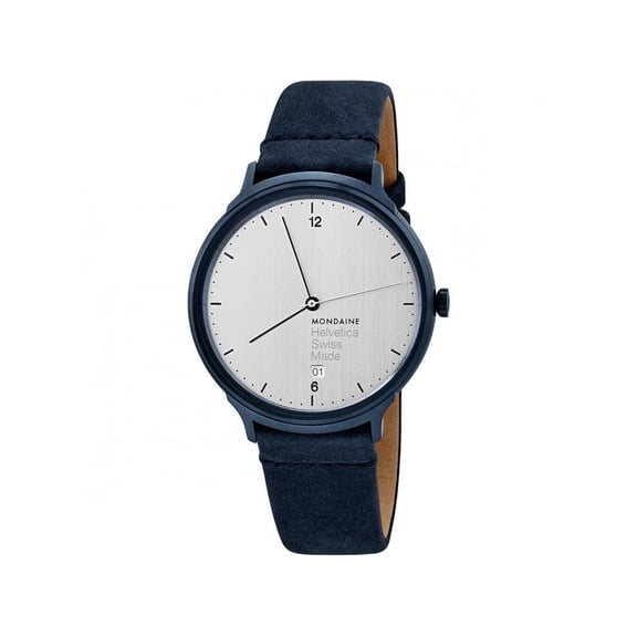 Mondaine Helvetica No1 38mm PVD Steel Silver Dial Quartz Watch MH1.L2210.LD