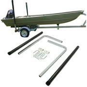 HECASA 60" Boat Trailer Guide with Black PVC Pipes for Ski Boat Fishing Boat or Sailboat Trailer Fits Frames up to 3" w x 4-1/4" H