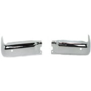 Step Bumper Chrome Face Bar Only with Pad Provision For Models with Rear Object Sensor Holes for 2009-2014 Ford F-150 King Ranch