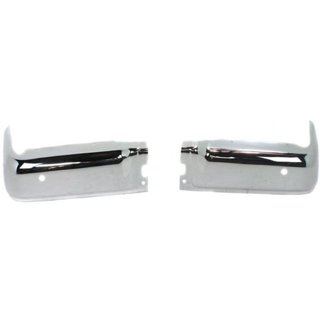 Step Bumper Chrome Face Bar Only with Pad Provision For Models with Rear Object Sensor Holes for 2009-2014 Ford F-150 King Ranch