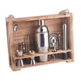 thumbnail image 2 of Juego de 14 piezas para mezclar cócteles, juego de herramientas de barra, cuchara mezcladora, sacacorchos, kit de coctelería para barman, juego de, 2 of 9