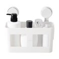 thumbnail image 2 of OUSITAID Drain Rack Suction Cup Shower Storage Box Bathroom Hollow Basket Shelf Wall Mounted Tray Holder, 2 of 9