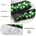 thumbnail image 6 of Large Area Rugs for Living Room Bedroom, St. Patrick's Day 8'x10' Rug Washable Carpet Runner Indoor Outdoor, Spring Lucky Grass Truck Gray Wood Plaid Non Slip Floor Mats Rug for Kitchen, Patio, 6 of 8