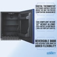 thumbnail image 3 of Summit 24 Inch Under Counter Refrigerator, Commercial or Home, 4.8 cu. ft. capacity, Stainless steel - AL54B Right Hand  Door, 3 of 5