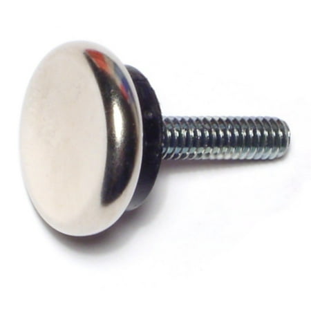 

1/4 -20 x 1 Nickel Coarse Thread Cushioned Furniture Glides FGN-078