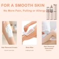 thumbnail image 4 of Facial Hair Removal Eyebrow Trimmer - Facial Shaver Device 2 in 1 Remover for Face Peach Fuzz Eyebrow Nose Ear Hair Chin Lips Armpit with LED Light Rechargeable for Women Men Travel Size (Gold), 4 of 5