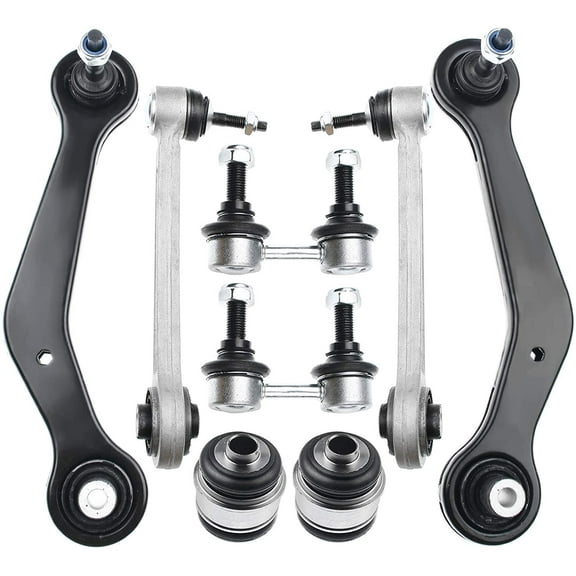 A-Premium 8 PCS Rear Suspension Kit Upper Control Arm Ball Joint Compatible with BMW E53 X5 2000-2006