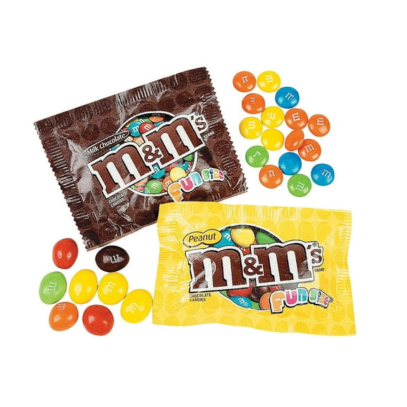 Fun Express 48 Pieces M&ms Choc & Peanut Mix 2lbs, Edibles, Chocolate, Branded Chocolate