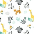 thumbnail image 5 of Bedtime Originals Mighty Jungle Animals Baby/Infant/Toddler Fitted Crib Sheet, 5 of 5