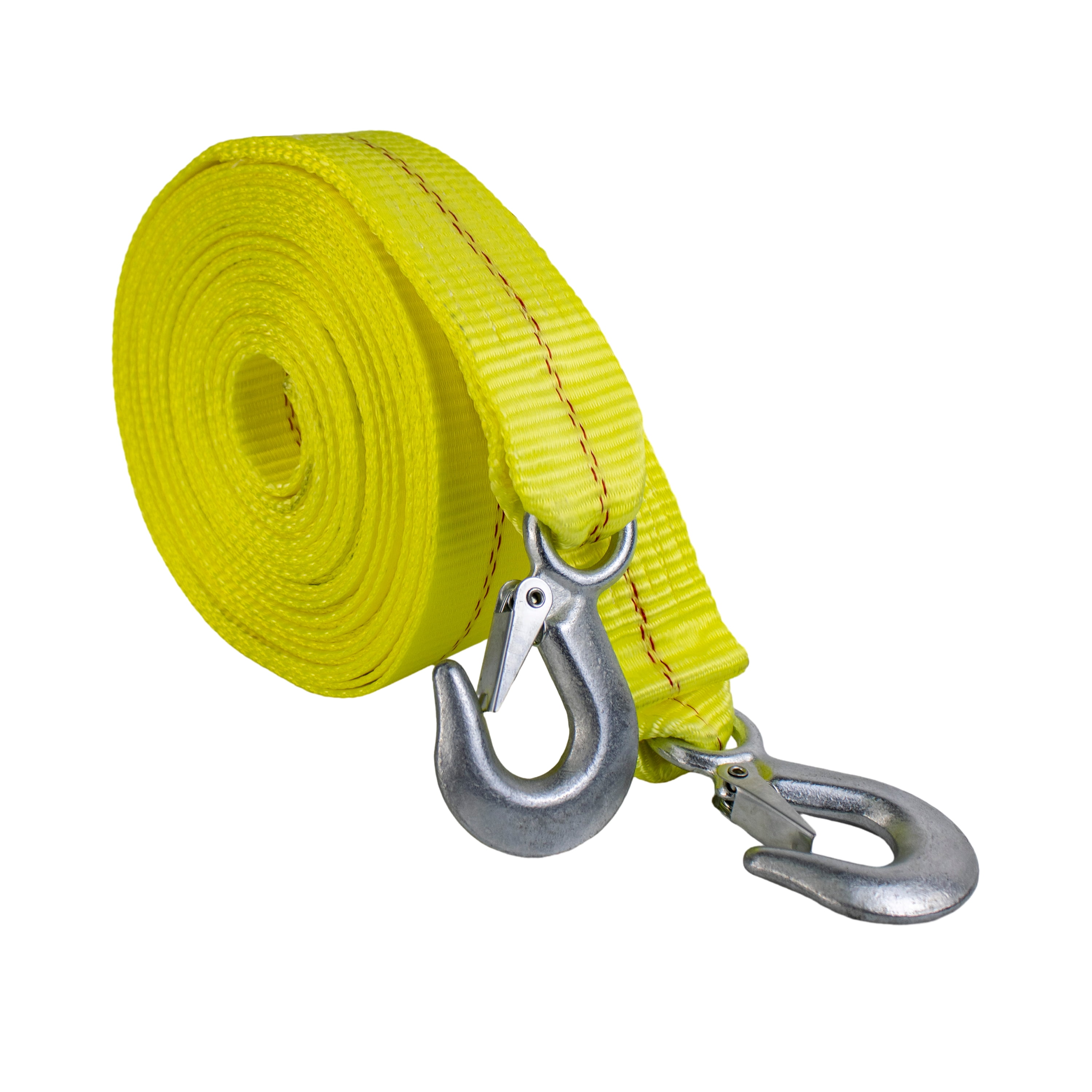 HFS (R) 4.5 Ton 2 inch x 20 ft. Polyester Tow Straps Ropes with 2 Hooks  10000lbs 