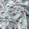 thumbnail image 5 of Ambesonne Geometric Valance Pack of 2, Floral Damask Skulls, 42"X12", Pale Blue Purple White, 5 of 5