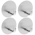thumbnail image 1 of ganchos de pared resistentes de acero inoxidable adhesivos para colgar toallas, batas y esponjas en el baño o la cocina, resistentes al agua, 1 of 8