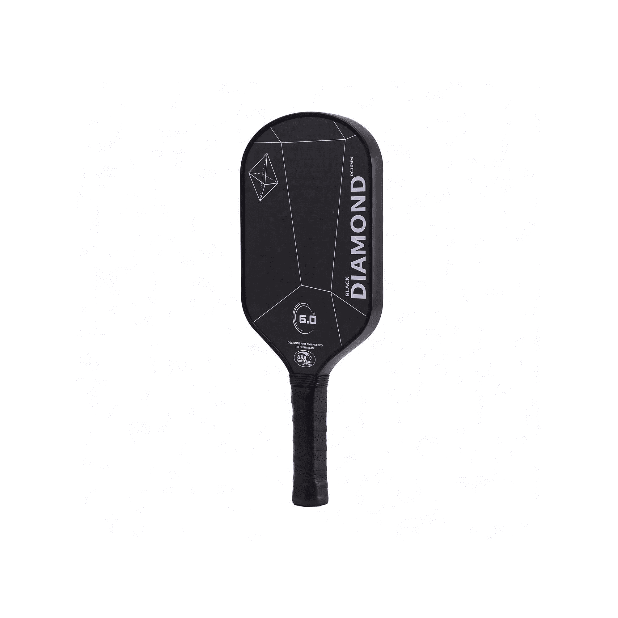 6.0 Double DIAMOND T700 16MM PRO Carbon Fiber Textured Matte Spin Pickleball Paddle, Multiple Colors, Adult Professional Competition Paddle