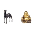 thumbnail image 1 of Figura de resina de Buda con forma de perro, escultura animal, decoración del hogar, centro de mesa, escritorio, sala de estar, hotel, adorno de Feng, 1 of 8