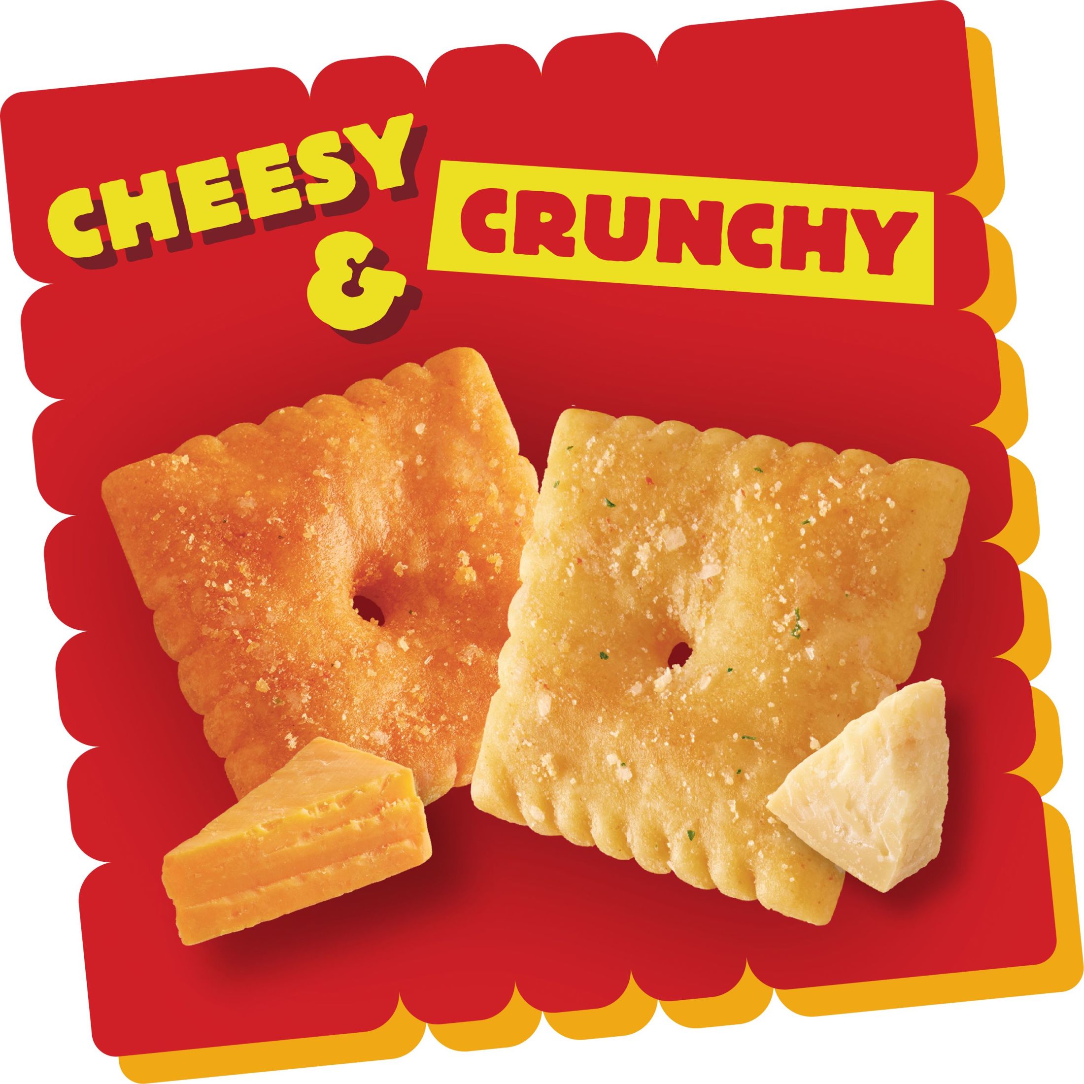 Cheez-It DUOZ Sharp Cheddar and Parmesan Cheese Crackers, Baked Snack Crackers, 12.4 oz - image 4 of 12