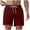 Wine, variant on UVEASISHA Bathing Suits for Men Color Block Drawstring Waist Swim Trunks with Liner Summer Quick Dry Beach Short Pants Lightweight Swimwear Sky Blue M