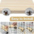 thumbnail image 4 of Soporte plano de madera para pájaros con plataforma para pájaros, 12 unidades, 4 of 7