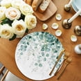 thumbnail image 2 of Eucalyptus Leaves Round 13 Inch Placemats Set of 8, Green Botanical Summer Spring Leaves HeatResistant Non Slip Place Mats for Dining Table, Wipeable Braided Kitchen Table Mats for Housewarming, 2 of 9