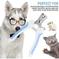 thumbnail image 4 of Cortaúñas para mascotas, lima de uñas para perros, cortaúñas profesional con protector de seguridad y bloqueo, cortaúñas para perros y gatos (azul), 4 of 5