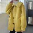 thumbnail image 2 of Lopecy-Sta Winter Coats for Women Fuzzy Fleece Lapel Long Cardigan Coat Faux Fur Warm Winter Outwear Plush Teddy Coat Loose Jackets with Pockets, 2 of 4