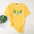 thumbnail image 2 of Pxiakgy Vente de Liquidation! T-Shirt de la Saint-Patrick pour Femmes Gnomes Mignons T-Shirt Imprimé Trèfle Manches Courtes T-Shirts Graphiques Hauts Femmes Manches Courtes Col Rond Mode Décontractée Jaune G, 2 of 4