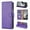Purple, variant on ELEHOLD Case for Samsung Galaxy Z Fold 5, Shockproof PU Leather Wallet Case with Credit Card Holder Kickstand,Winered
