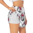 thumbnail image 2 of Haiem Cute Poodle Dog Women's 2 in 1 Running Shorts - Lightweight Athletic Workout Gym Yoga Breathable Sports Shorts Liner with Phone Pockets-X-Large, 2 of 9