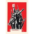 thumbnail image 1 of Soldiers United under the Red-Fine Art Canvas Print (20" x 30"), 1 of 1