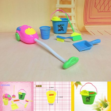 6Pcs Baby Home Furniture Furnishing Cleaning Toy For Exercise Children´s Housework Ability