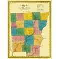 thumbnail image 2 of Burr 25x32 White Modern Wood Framed Museum Art Print Titled - Chenango New York Landowner - Burr 1829, 2 of 4
