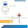 thumbnail image 5 of Jinsinto Robinet de Remplacement pour Distributeur d'Eau - Robinet d'Eau Chaude et Froide (Bleu et Rouge), 5 of 5